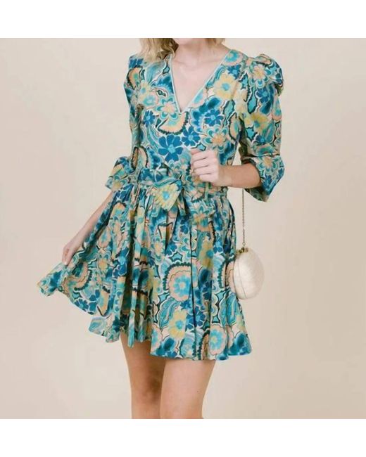 Laroque Blue Emma Mini Dress