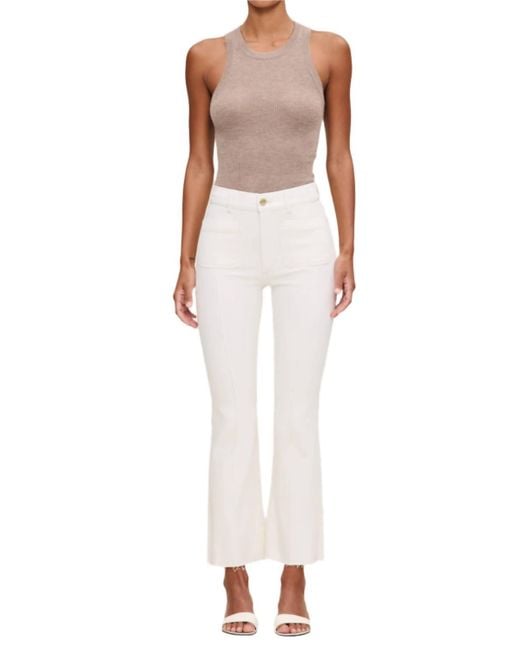 DL1961 White Bridget Boot High Rise Instasculpt Denim Pants