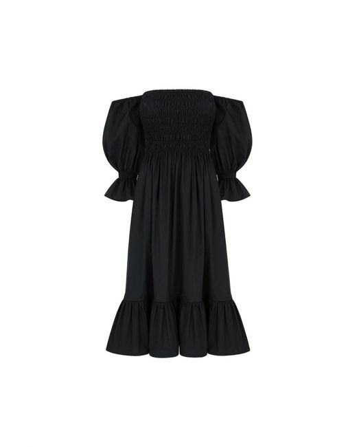 Monica Nera Black Isabel Midi Dress