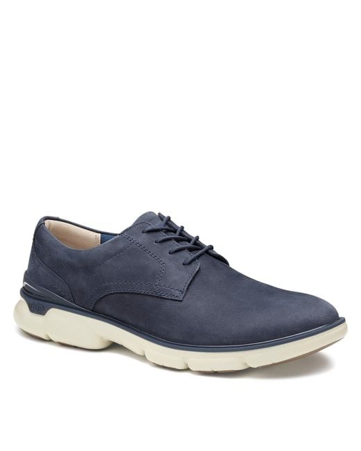 Johnston & Murphy Blue Trevor Plain Toe Shoe for men