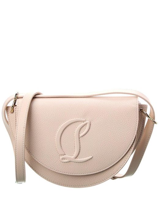 Christian Louboutin Natural By My Side Leather Shoulder Bag