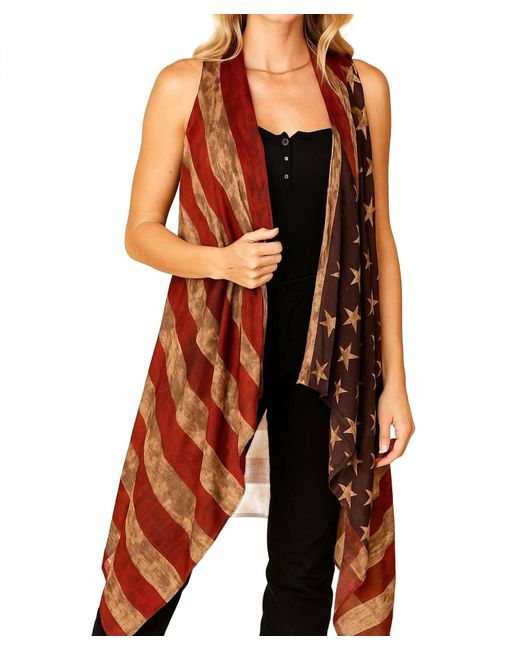 Advance Apparel Orange Freedom Trail Dust Cardigan
