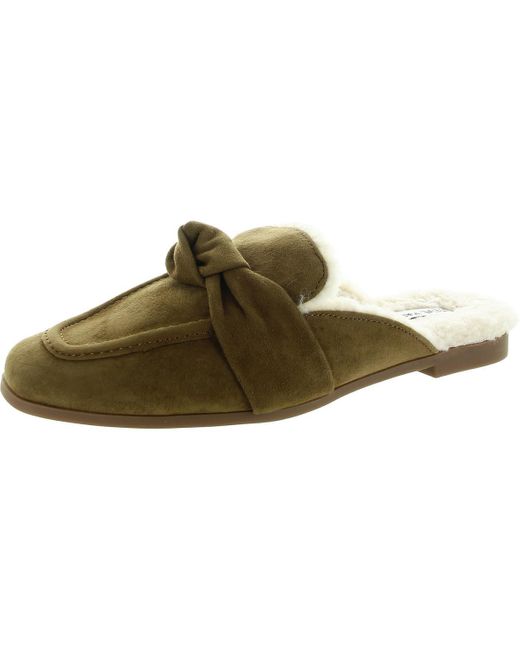 Steve Madden Chart Suede Slip On Mules in Green Lyst