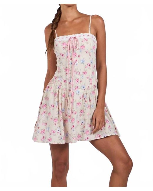 sky to moon pink dress Sky To Moon Skylar Mini Dress in Pink
