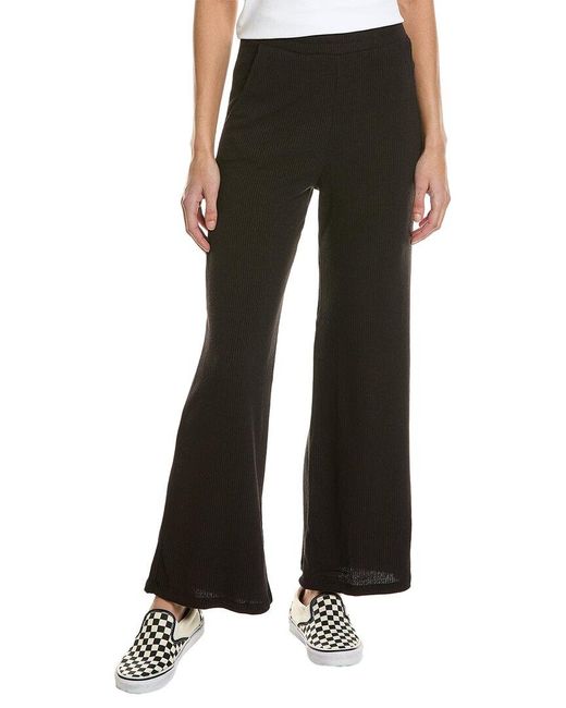 Project Social T Black Stay Forever Rib Cropped Pant