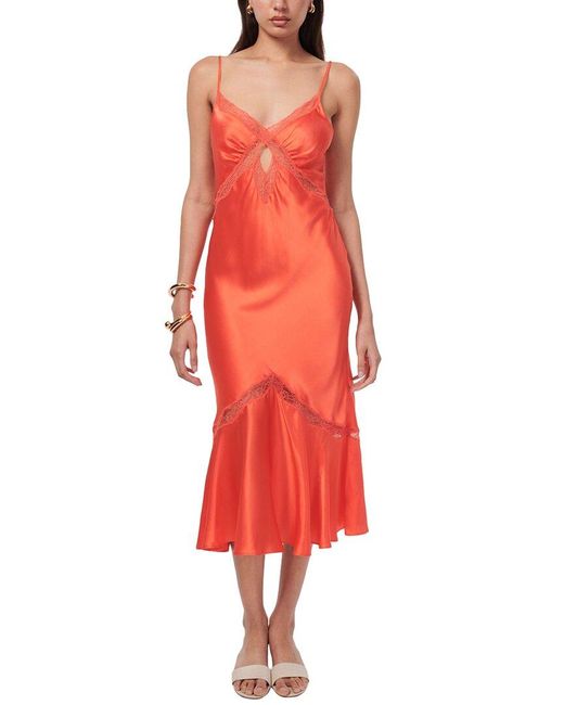 Cami NYC Red Florentina Silk Dress