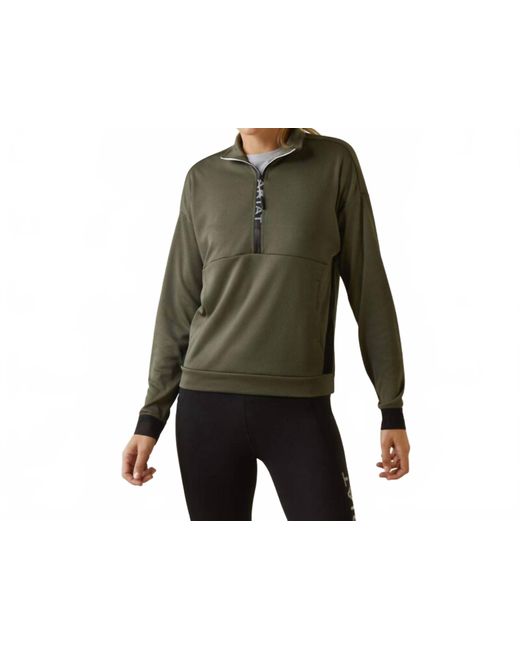 Ariat Green Breath Zip Sweatshirt