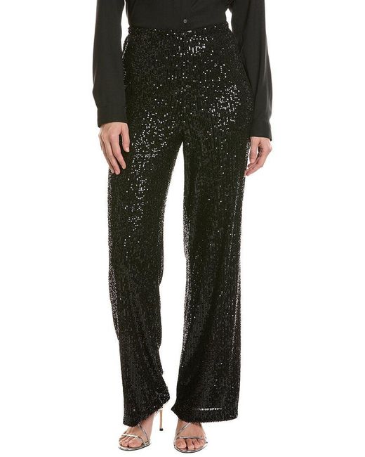Halston Heritage Black Sequin Pant