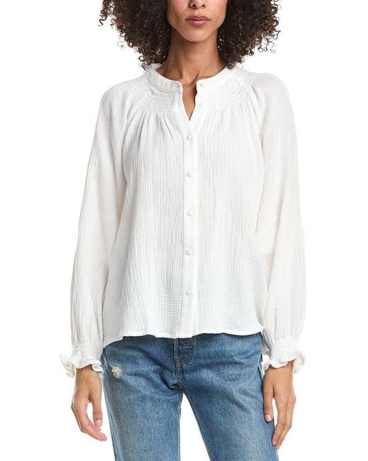 ANNA KAY White Hinau Blouse