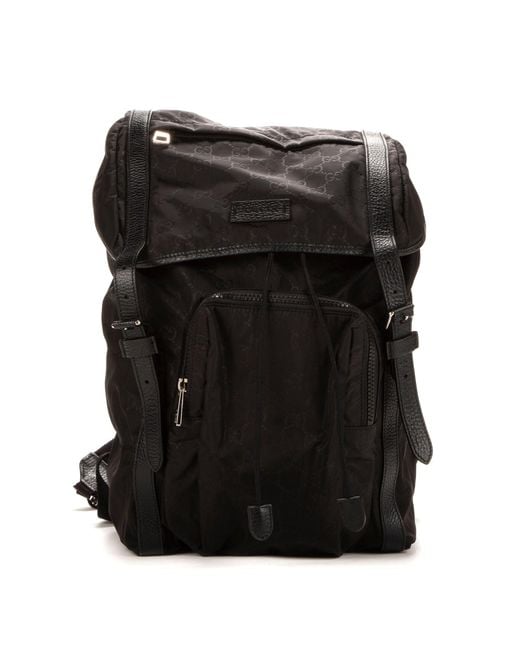 Louis Vuitton Black Guccissima Backpack