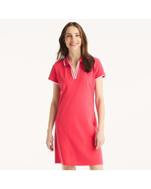 Nautica Red Deck Polo Dress
