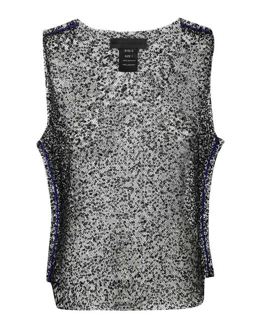 Maria Calderara Gray Magpie Top