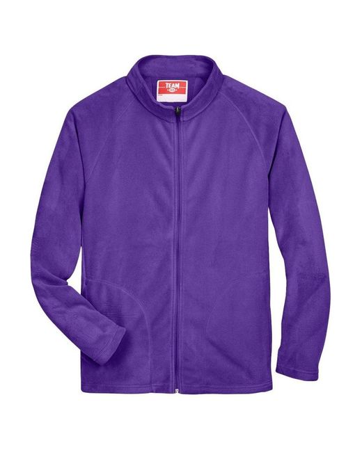 Team 365 Purple Campus Microfleece Jacket for men