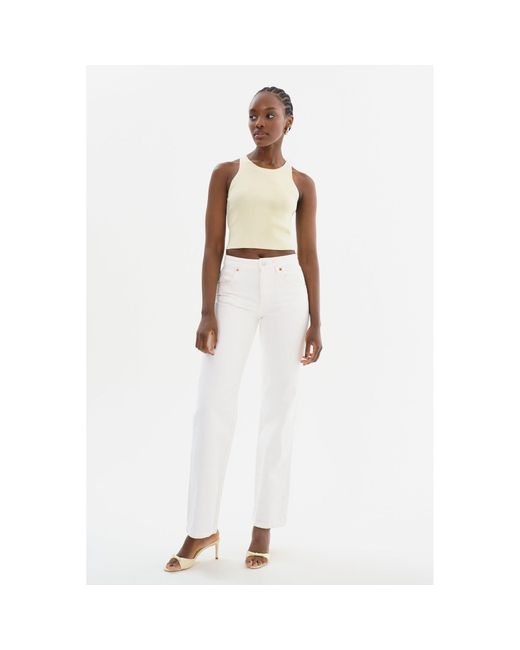 Lamarque Women's White Nevina Knit Tank Top