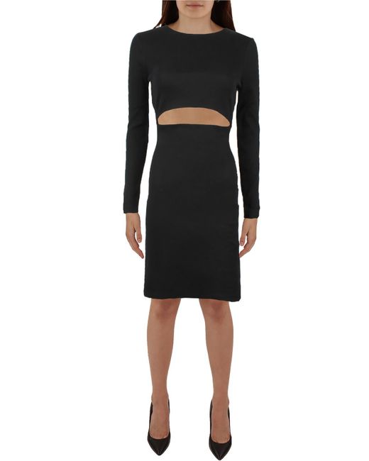 French Connection Black Rassia Sheryle Cut-out Short Mini Dress