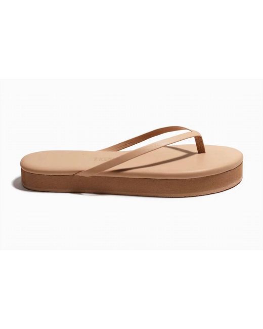 TKEES Black Lily Platform Sandal