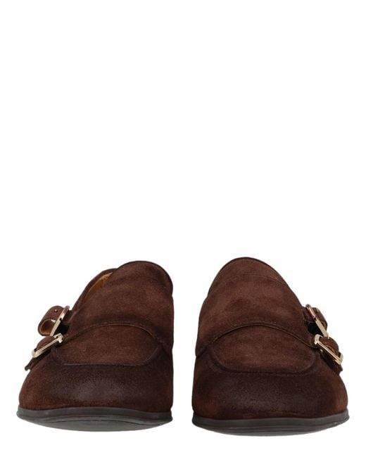 Corvari Brown 1846 Suede Accent Loafers for men