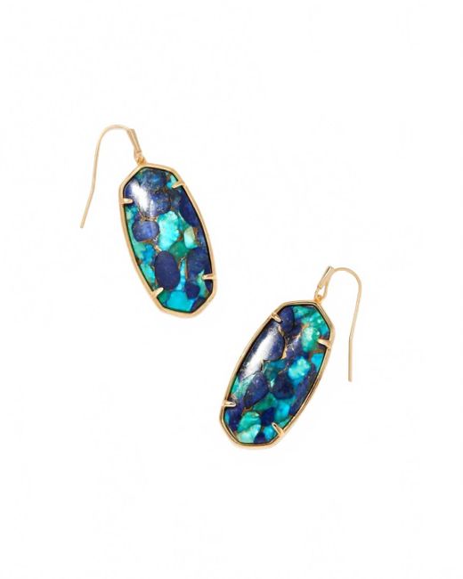 Kendra Scott Blue Faceted Elle Drop Earrings