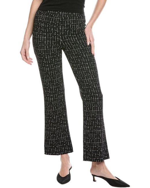 Joseph Ribkoff Black Pattern Pant