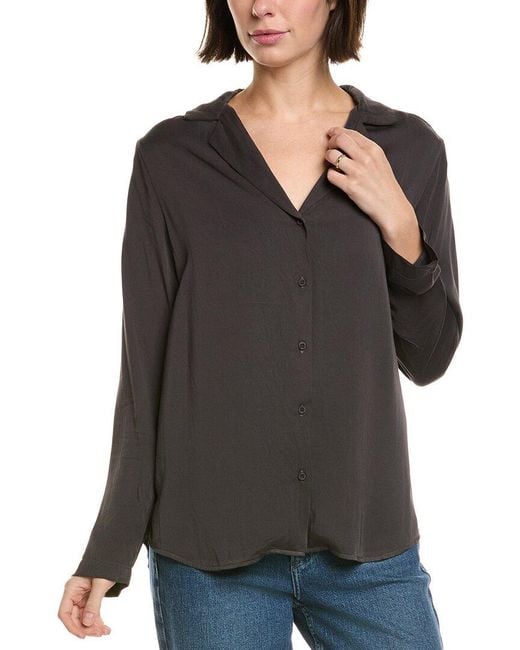 Bella Dahl Black Button Down