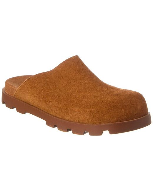 Camper Brown Brutus Suede Clog for men