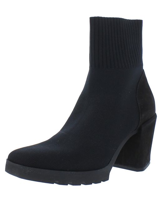 Eileen Fisher Black Spell Pull On Stretch Ankle Boots