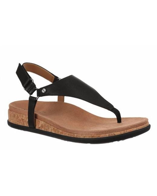 Vionic Black Kirra Walking Sandals