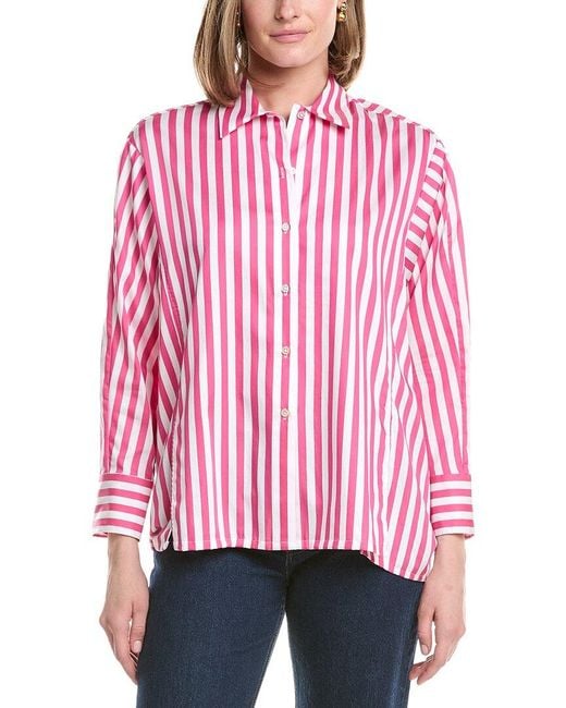 J.McLaughlin Red Alexis Blouse
