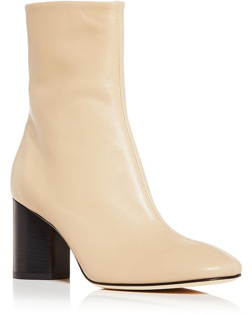 Aeyde Natural Leather Ankle Boots