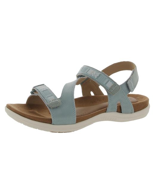 Cobb Hill Blue Rubey Leather Memory Foam Strappy Sandals