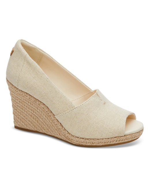 TOMS Natural Michelle Canvas Ortholite Slip On Shoes