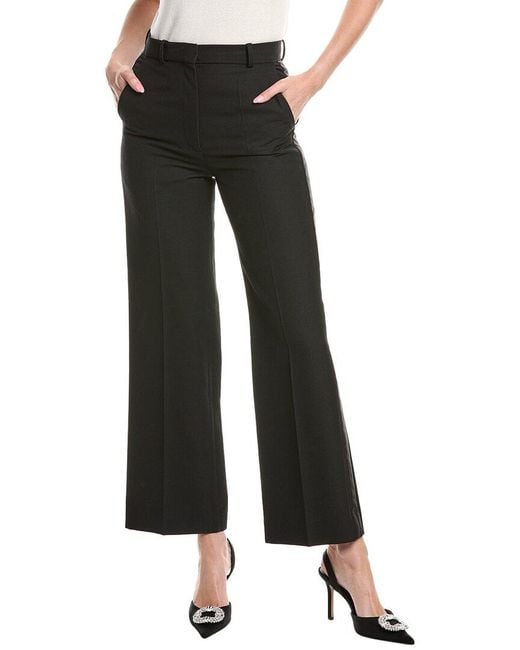 Sandro Black Wool-Blend Pant