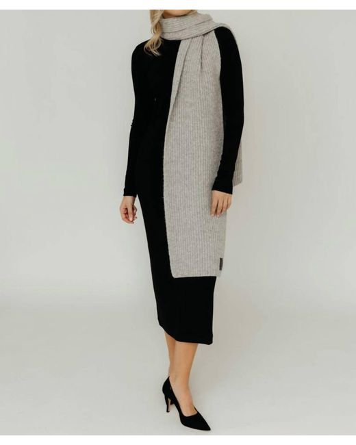 Anine Bing Black Hannah Scarf