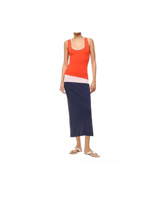 Staud Blue Hermosa Dress