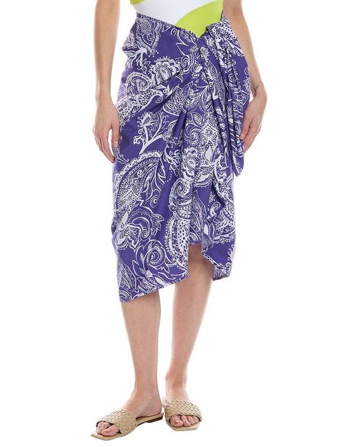 Mara Hoffman Blue Sarong Skirt