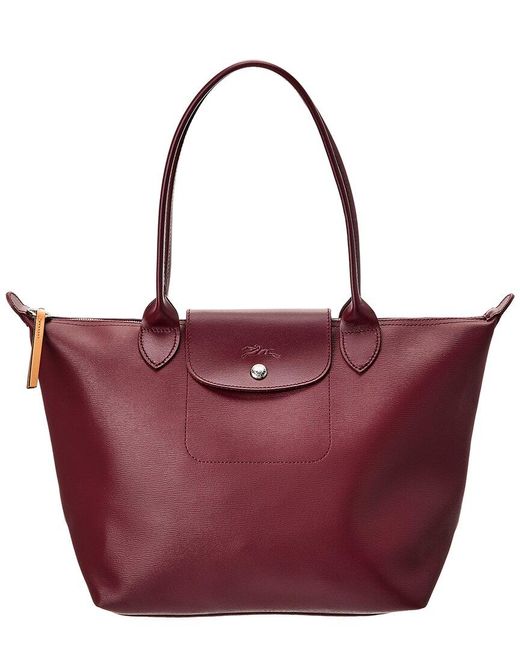 Longchamp Le Pliage City Small Shopping Bag in Red Lyst