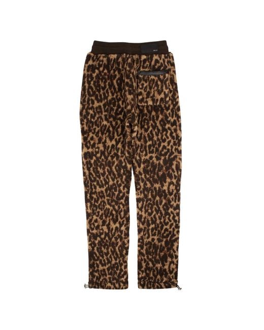 Amiri Multicolor Black Printed Leopard Fleece Pants for men