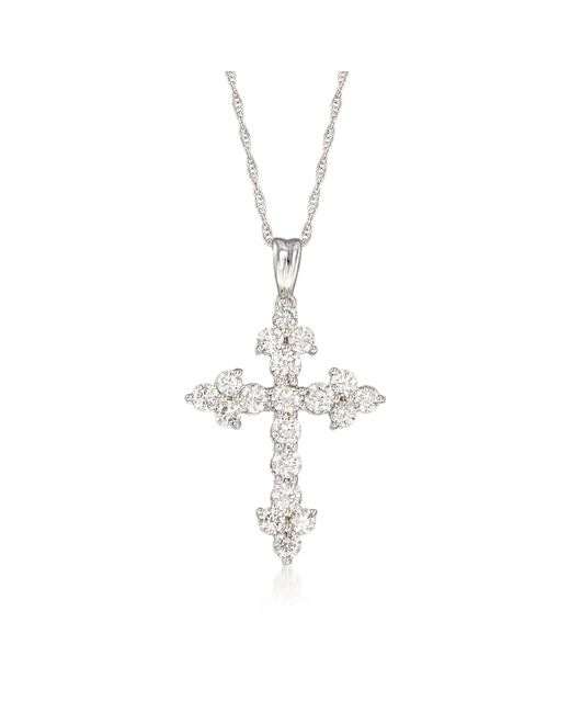 ross simons diamond cross necklace