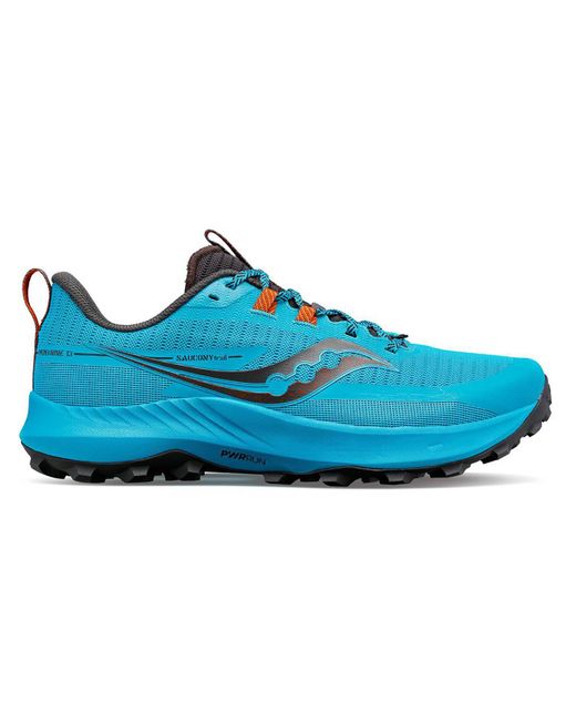 Saucony Blue Peregrine 13 Fitness Workout Hiking Shoes for men