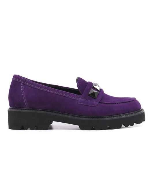 Gabor Purple Studded Loafer