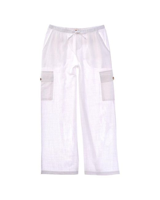 Vintage Havana White Cargo Pant