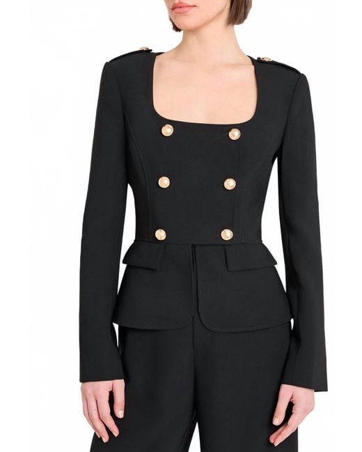 Amanda Uprichard Black Tompkins Jacket