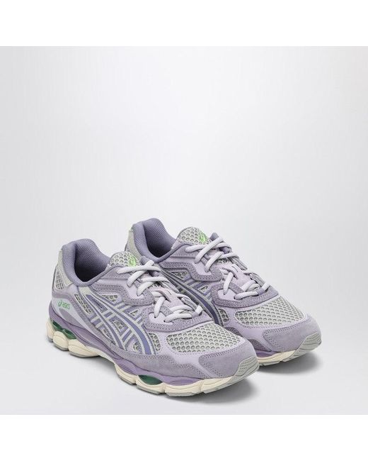Asics White Sneaker Gel-Nyc Cement /Ash Rock