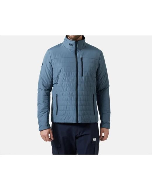 Helly Hansen Blue Insulated Crew Jacket for men