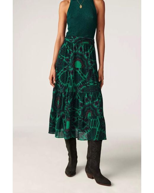 Ba&sh Green Claren Skirt