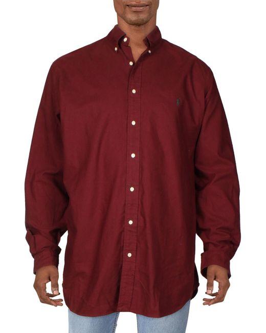 Polo Ralph Lauren Big & Tall Cotton Collared Button-down Shirt for men