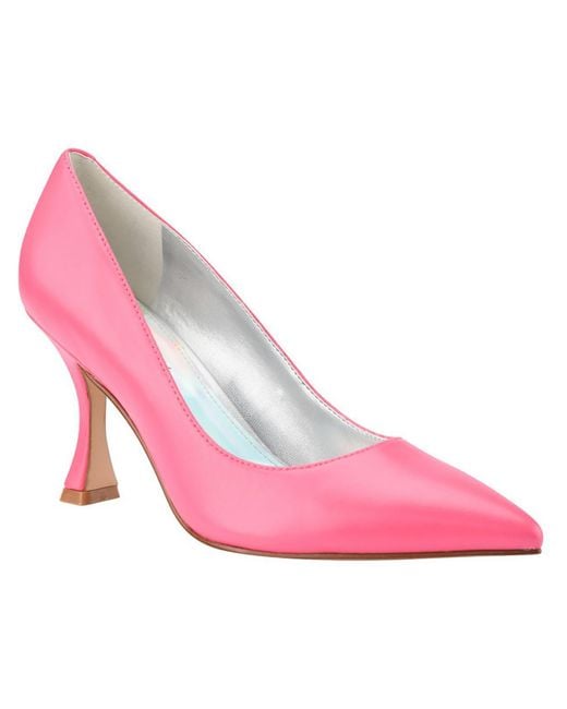Marc Fisher Pink Heidea Leather Pointed Toe Pumps