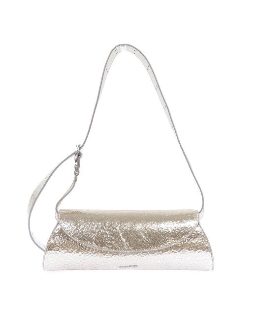 Jil Sander Metallic Cannolo Bag