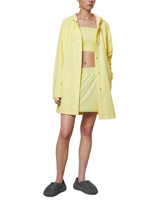 Rains Yellow A-line Jacket