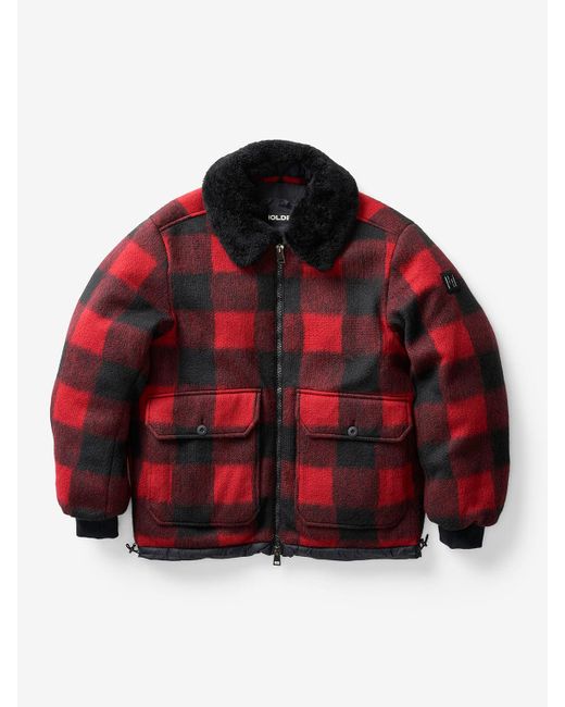 Holden Red M Down Field Jacket - Black Plaid for men